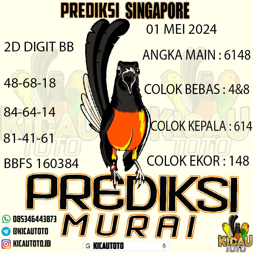 PREDIKSI TOGEL SINGAPORE HARI INI TANGGAL 01 MEI 2024
